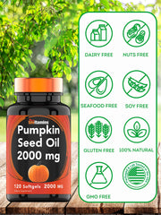 Non-GMO, gluten-free Pumpkin Seed Oil softgels