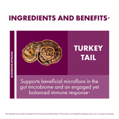 Non-GMO, gluten-free, vegan mushroom supplement