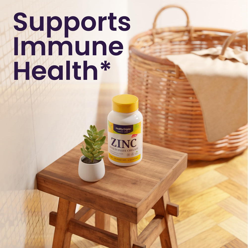 Non-GMO and gluten-free zinc supplement bottle