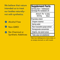 Non-GMO label on bottle