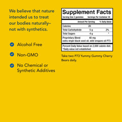 Non-GMO label on supplement bottle