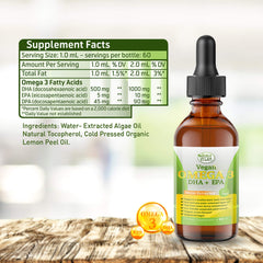 Non-GMO plant-based omega-3 ingredients highlighted on packaging