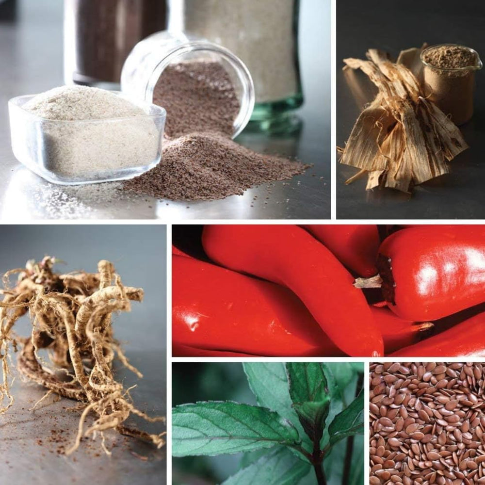 Non-GMO organic herbs illustration