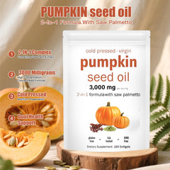 Non-GMO pumpkin seed oil label