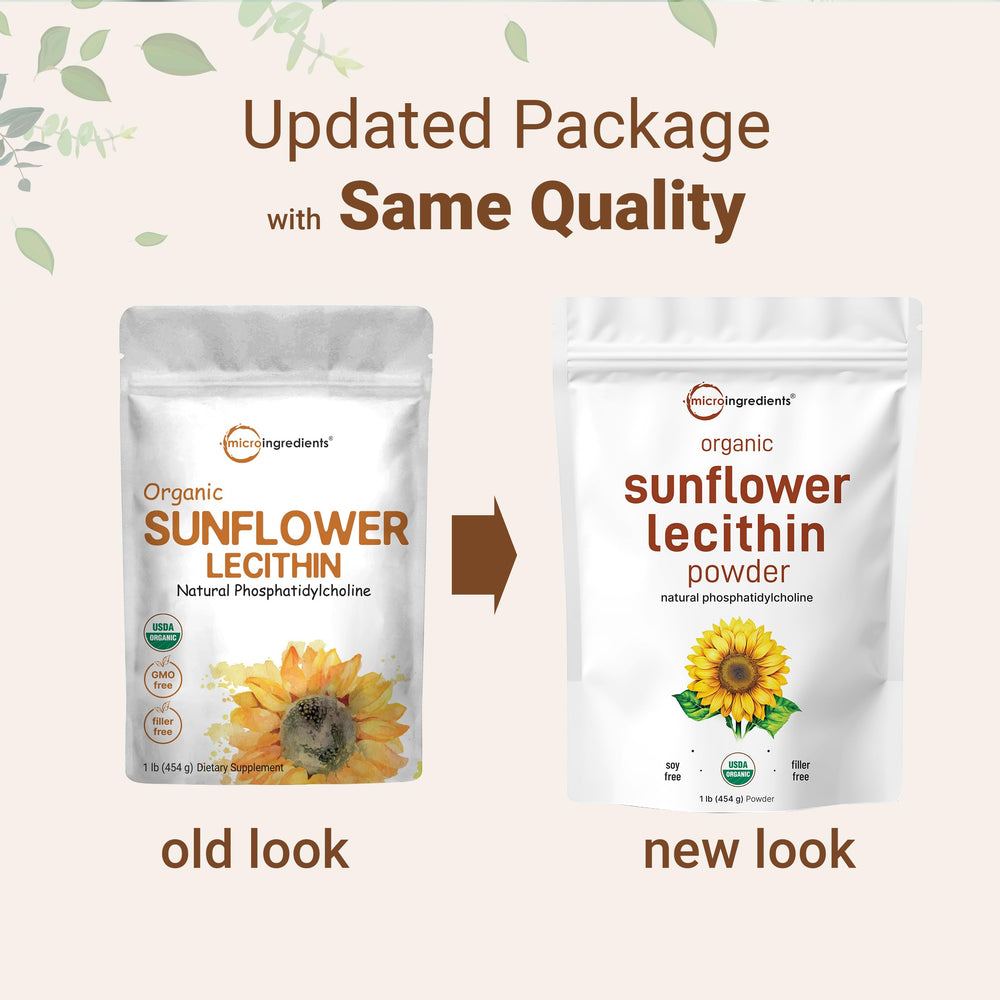 Non-GMO sunflower lecithin powder, vegan friendly
