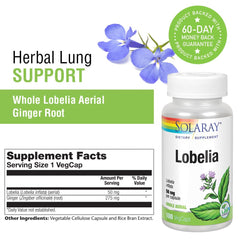 Non-GMO and vegan Lobelia Aerial with lab verification