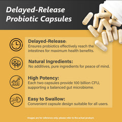 Non-GMO gluten-free vegan probiotic supplement