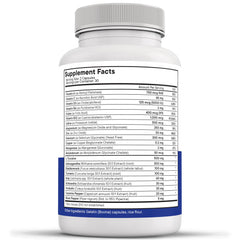 Non-GMO, vegetarian label on supplement bottle