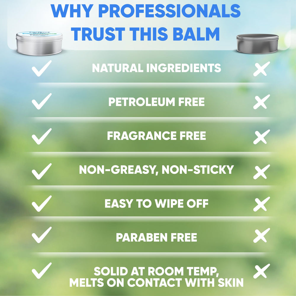 Non-greasy emollient cream that wipes clean from instruments and skin