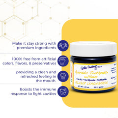 USA-made non-toxic toothpaste with no glycerin or fluoride