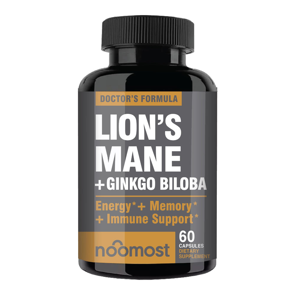 Non-GMO certification badge on NooMost Lions Mane packaging
