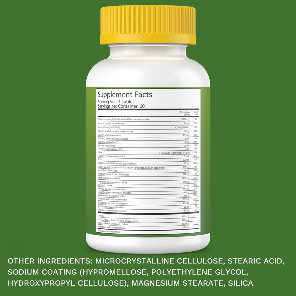 Close-up of Noor Vitamins Halal Multivitamin bottle label