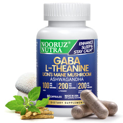 NOORUZ Lions Mane Mushroom Supplement bottle - main image