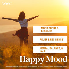 Close-up of NØØT Happy Mood capsules