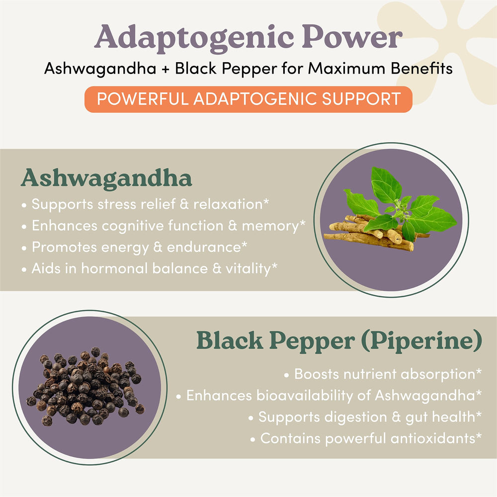 Ashwagandha capsules promoting restful sleep and relaxation