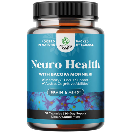 Bottle of Nootropic Brain Supplement with label on a white background