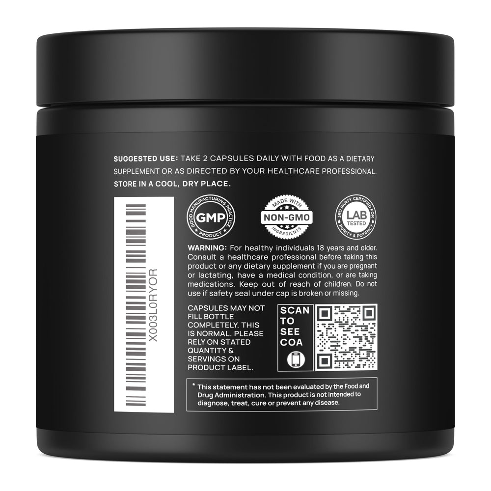Adaptogenic mushroom formula with Ashwagandha and Rhodiola