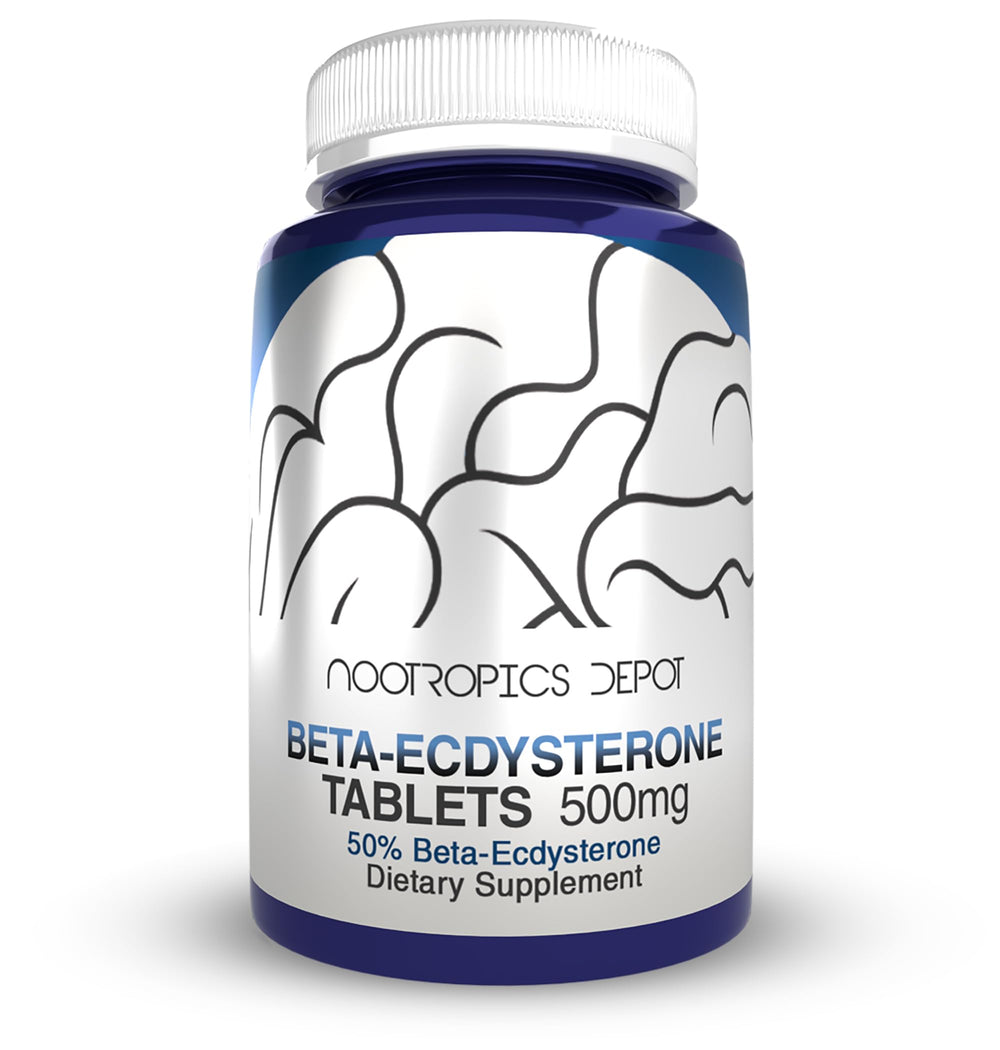 Nootropics Depot Beta Ecdysterone 50% tablets front view