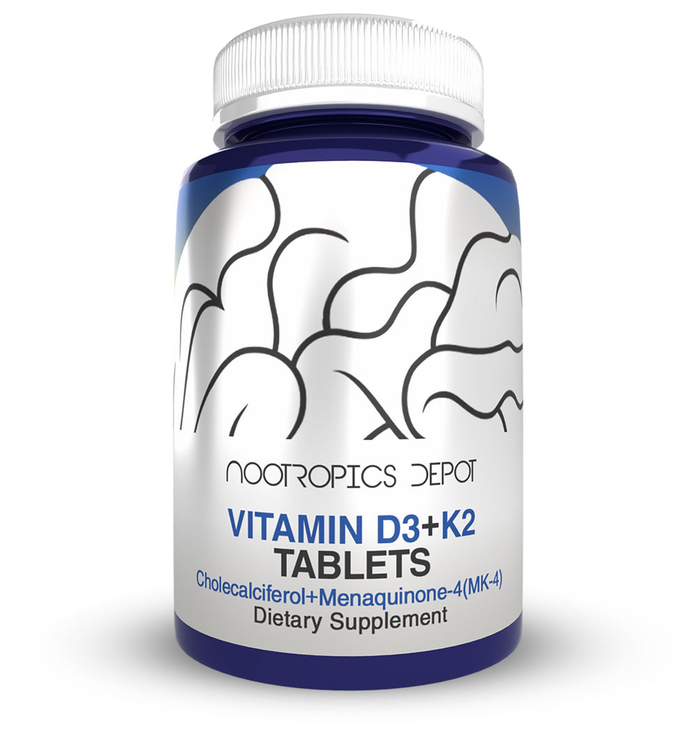 Product hero image for Nootropics Depot Vitamin D3 + K2 + Vitamin C tablets (60 count)