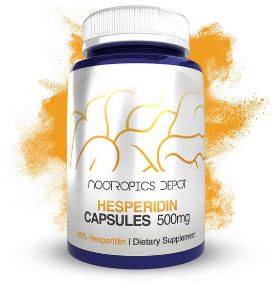 Nootropics Depot Hesperidin Capsules bottle with 180-count label