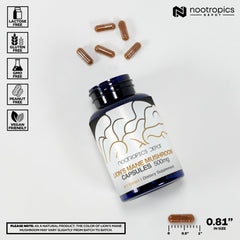 Label showing 500mg per capsule and 60 count information