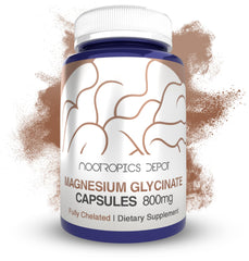 Bottle of Nootropics Depot Magnesium Glycinate Capsules