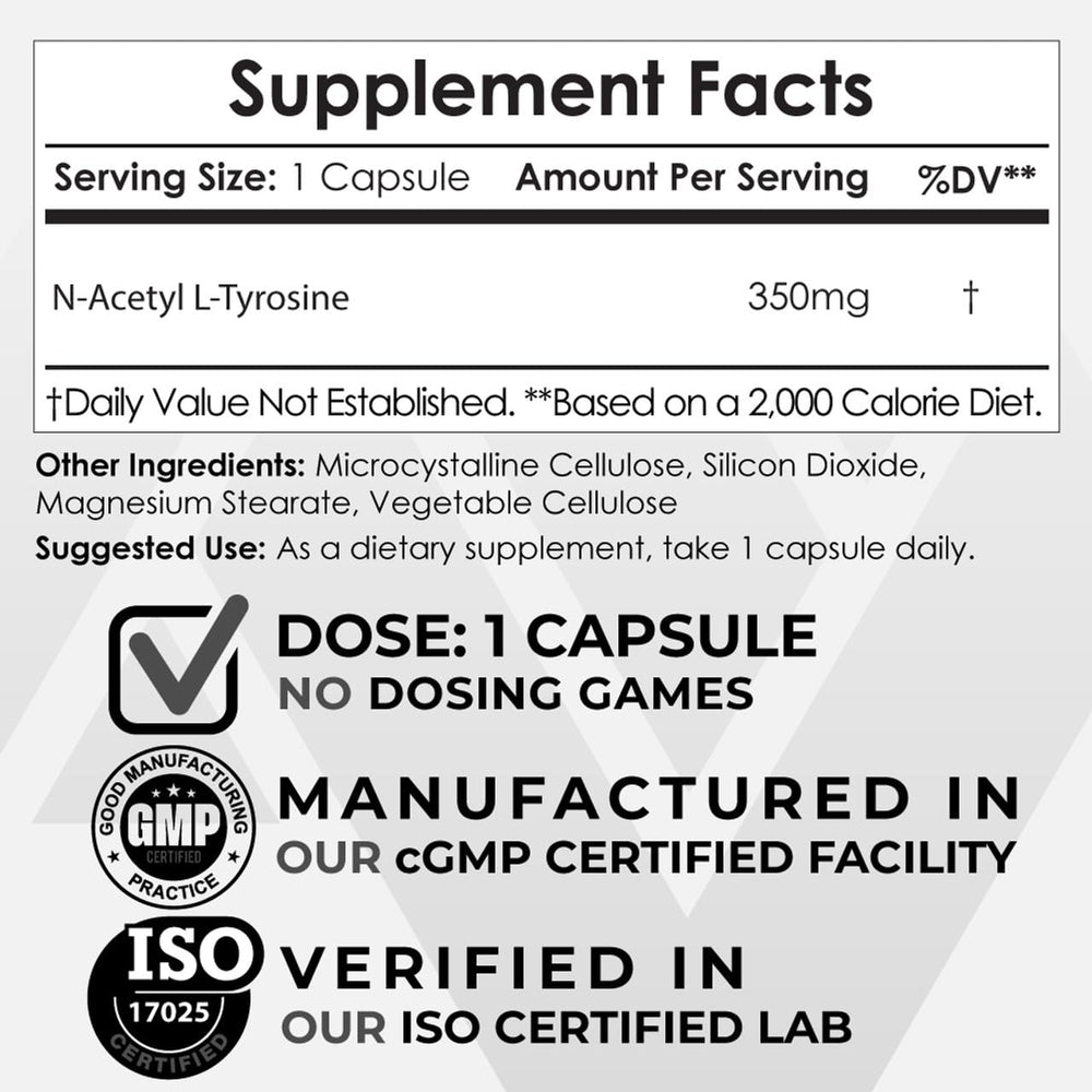 NALT bottle label showing ingredients and mg