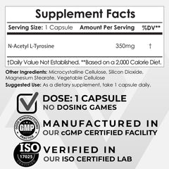 NALT bottle label showing ingredients and mg