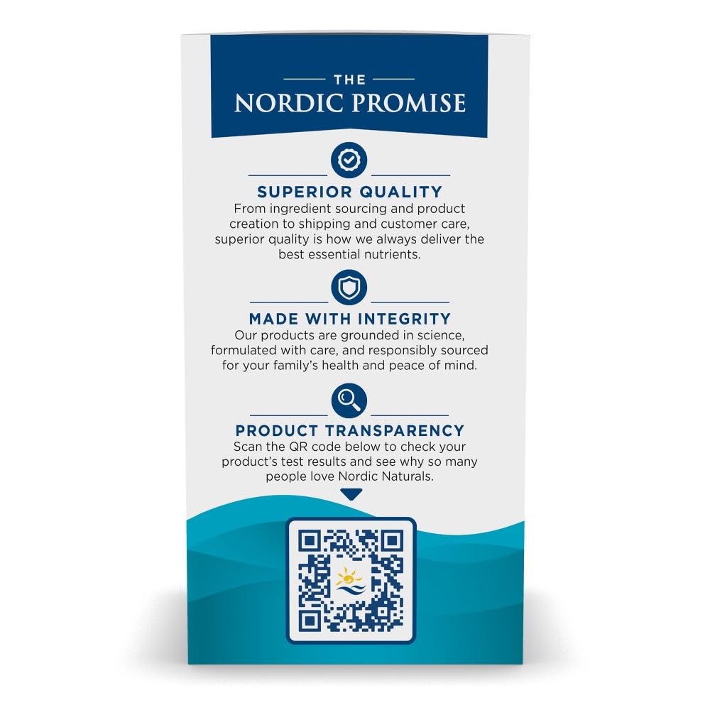 Nordic Naturals Complete Omega lemon label emphasizes purity and non-GMO ingredients