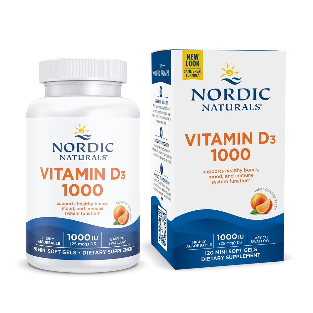 Nordic Naturals Vitamin D3 1000 Orange packaging label
