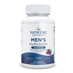 Nordic Naturals Men's Multivitamin Gummies bottle with mixed berry flavor (60-count)