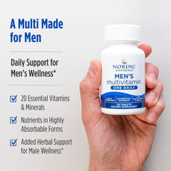 Box packaging showing details for Men’s Multivitamin One Daily
