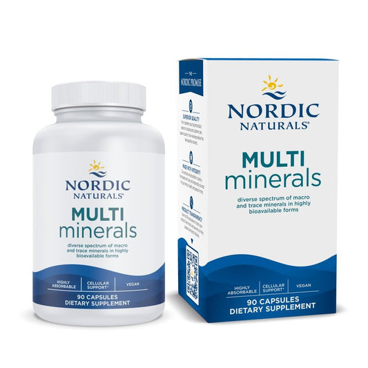 Nordic Naturals Multi Minerals unflavored bottle with 90 capsules