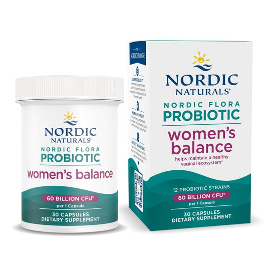 Nordic Naturals Nordic Flora Probiotic Women's Balance bottle and label
