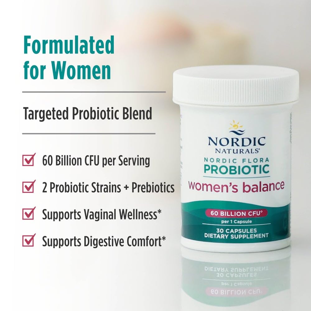 Nordic Naturals Nordic Flora Women’s Balance sustainable packaging promoting ethical sourcing