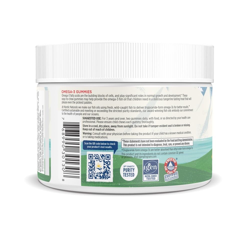 Serving guidance showing two gummies per serving (30 servings total)