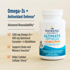 Packaging box of Nordic Naturals Omega Curcumin displayed on a surface