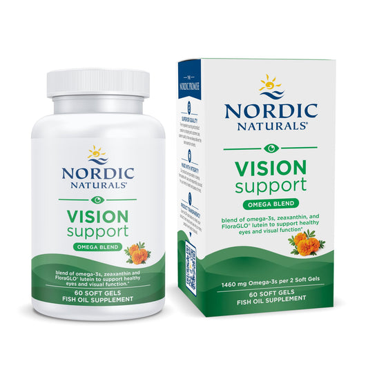 Nordic Naturals Omega Vision Lemon bottle with 60 soft gels