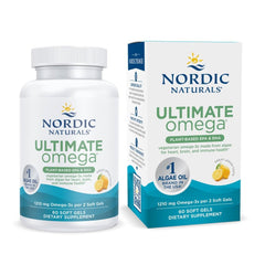 Nordic Naturals Plant-Based Ultimate Omega Lemon 60 vegan soft gels bottle