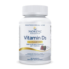 Nordic Naturals Pro Vitamin D3 Gummies Wild Berry bottle and label