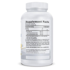 Nordic Naturals ProOmega Lemon Softgels close-up highlighting high potency omega-3 capsules