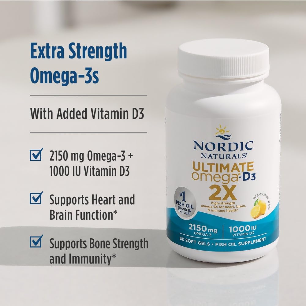 Nordic Naturals Ultimate Omega 2X purity, non-GMO, gluten- and dairy-free ingredients