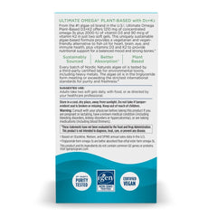 Nordic Naturals Ultimate Omega Plant-Based soft gels close-up for easy daily intake