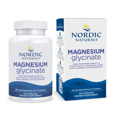 Nordic Naturals Vegetarian Magnesium Glycinate Capsules bottle - unflavored, 90 count