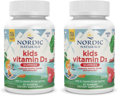Front of Nordic Naturals Vitamin D3 Gummies Kids Wild Watermelon Splash Pack of 2 packaging