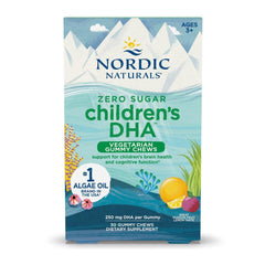 Hero shot: Nordic Naturals Zero Sugar Children's DHA gummy chews bottle