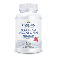 Bottle of Nordic Naturals Zero Sugar Melatonin Gummies Raspberry