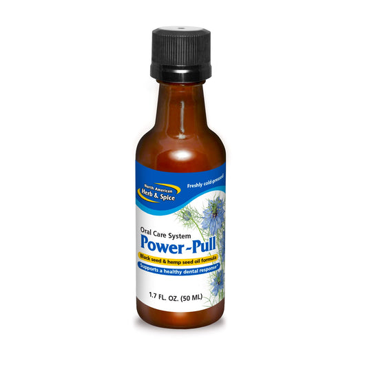 Front view of North American Herb & Spice Power-Pull bottle (1.7 fl oz)