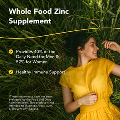 Nutrition highlights: 40% DV zinc for men and 52% DV zinc for women per serving