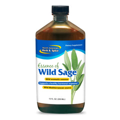 Bottle of Essence of Wild Sage with steam-extracted sage